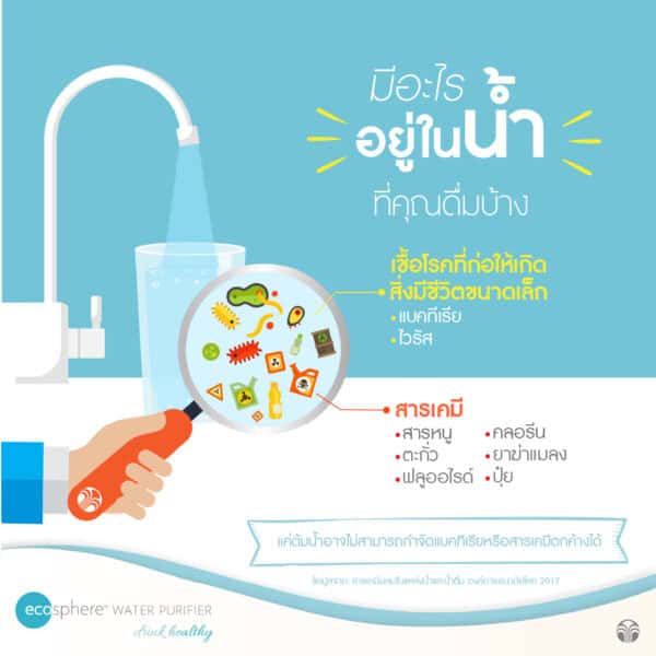 เครื่องกรองน้ำ อีโคสเฟียร์ นู ส กิน | EcoSphere Water Purifier: น้ำสะอาด ดื่มได้สบายใจ...ที่คุณคู่ควร!